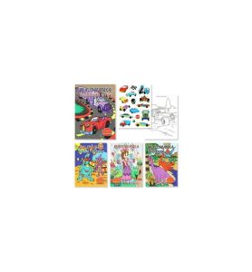 MALOWANKA A5 Z NAKLEJKAMI MIX A15 4988