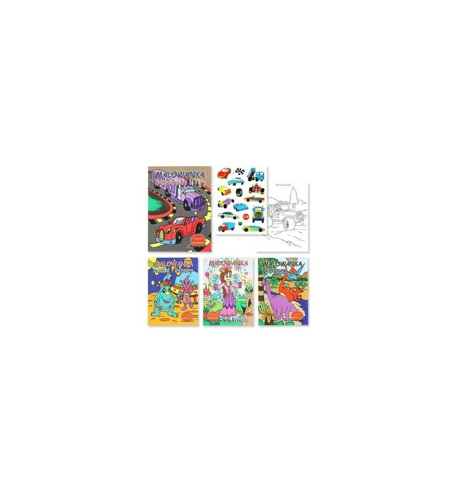MALOWANKA A5 Z NAKLEJKAMI MIX A15 4988