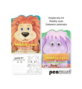 KOLOROWANKA A4 WOBBLY EYES ZWIERZETA 251