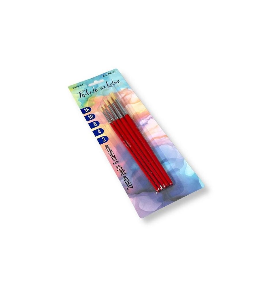 ZESTAW 5 PEDZLI SZKOLNYCH PE-07 2651