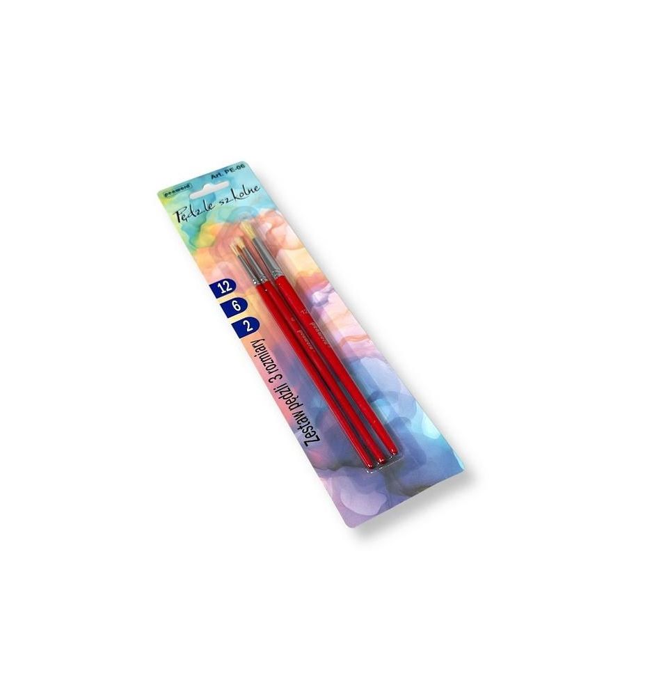 ZESTAW 3 PEDZLI SZKOLNYCH PE-06 2637