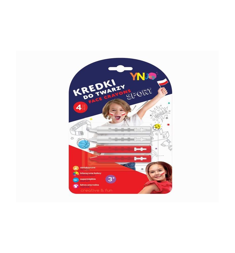 KREDKI DO MALOWANIA TWARZY 4x2G 4649