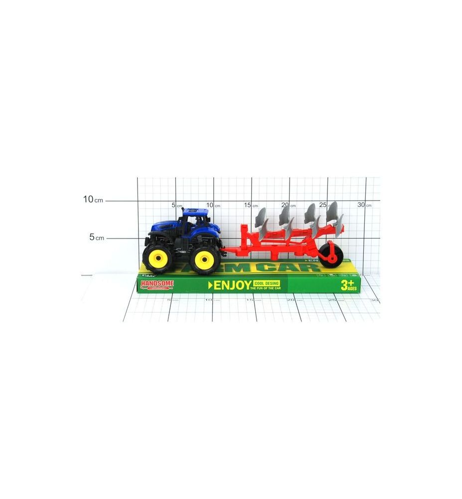 TRAKTOR Z PRZYCZEPA POD KLOSZEM 2984