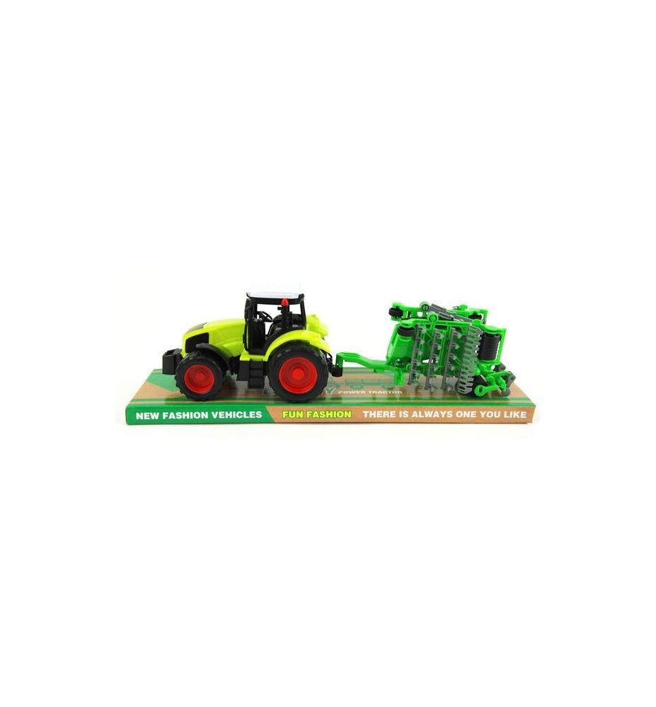 TRAKTOR Z PRZYCZEPA POD KLOSZEM 6250