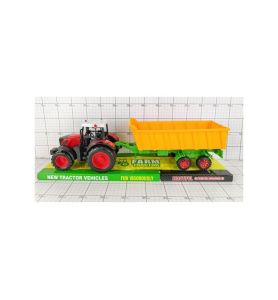 TRAKTOR Z PRZYCZEPA POD KLOSZEM XXL 4196