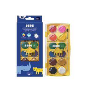 FARBY AKWARELOWE 12KOL. BEBE KIDS 3671