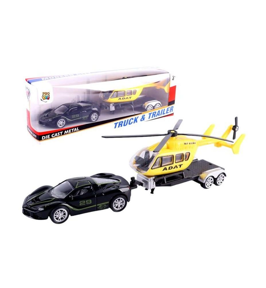 AUTO METAL Z PRZYCZEPA/HELIKOPTEREM 9039
