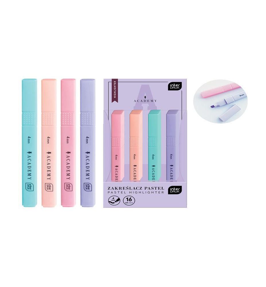 ZAKRESLACZ PASTELOWY ACADEMY A16 0374