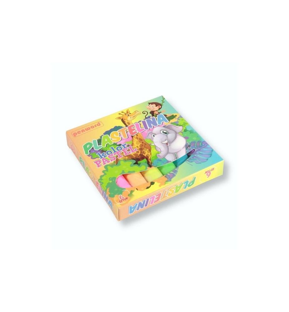 PLASTELINA 6 KOL. PASTEL 8395
