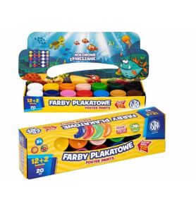 FARBY PLAKATOWE ASTRA 12+2KOL 20ML 5199