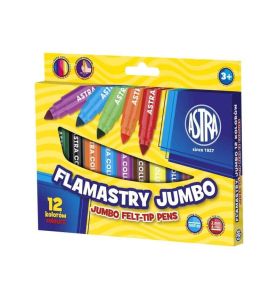 FLAMASTRY OKRAGLE JUMBO 12KOL ASTRA 0419