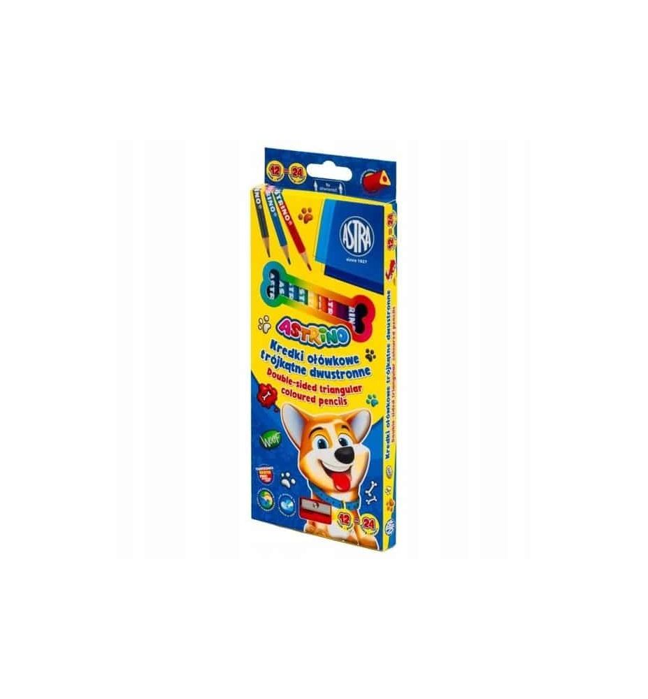 KREDKI OLOWK. TROJK. DWUSTR. 1224K 6577