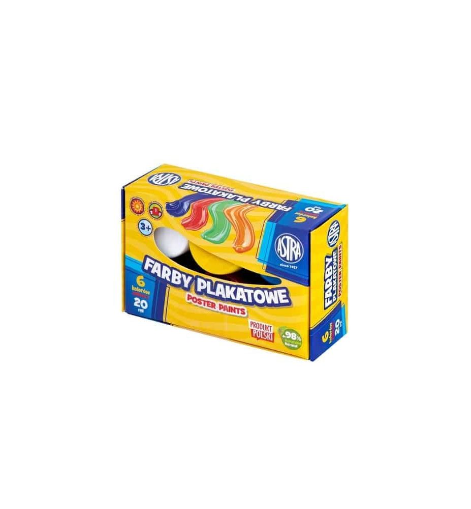 FARBY PLAKATOWE ASTRA 6KOL 20ML STD 5144