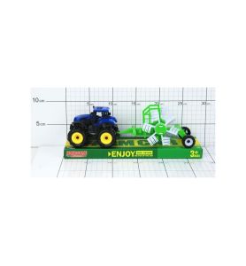 TRAKTOR Z PRZYCZEPA POD KLOSZEM 3264