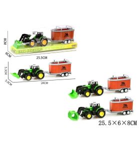 TRAKTOR Z PRZYCZEPA DLA KONI 25CM 4256