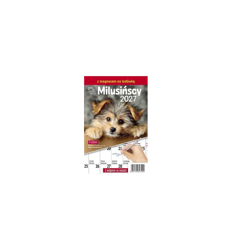 KALENDARZ MILUSINSCY MAGNES 7494