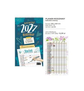 KALENDARZ PASKOWY RODZINNY PLANER 7463