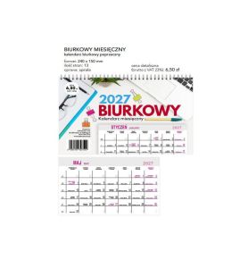 KALENDARZ BIURKOWY MIESIECZNY POPRZ 7500