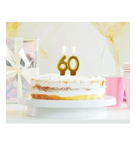 SWIECZKA CYFRA 60 METALIK ZLOTA 9303