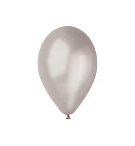 BALON PASTEL SREBRNY 26CM 100SZT 3810