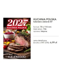 KALENDARZ ZDZIERAK B7 KUCHNIA POLSKA 499