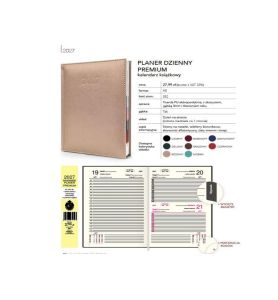 KALENDARZ PLANER A5 DZIENNY PREMIUM 9291