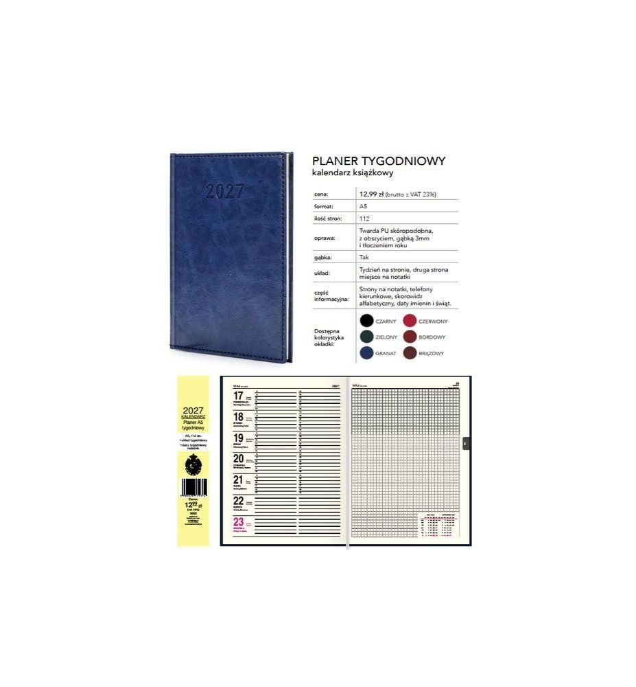 KALENDARZ PLANER TYGODNIOWY 9314