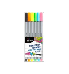 CIENKOPISY NEONOWE 6 KOL. KIDEA 6646