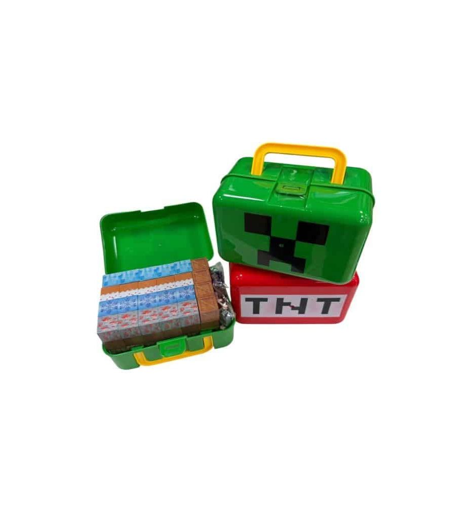 KLOCKI MAGNETYCZNE 96EL+ 2 FIGURKI BOX