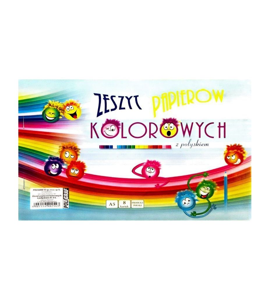 ZESZYT PAP. KOLOR. A5 Z POLYSKIEM 2543
