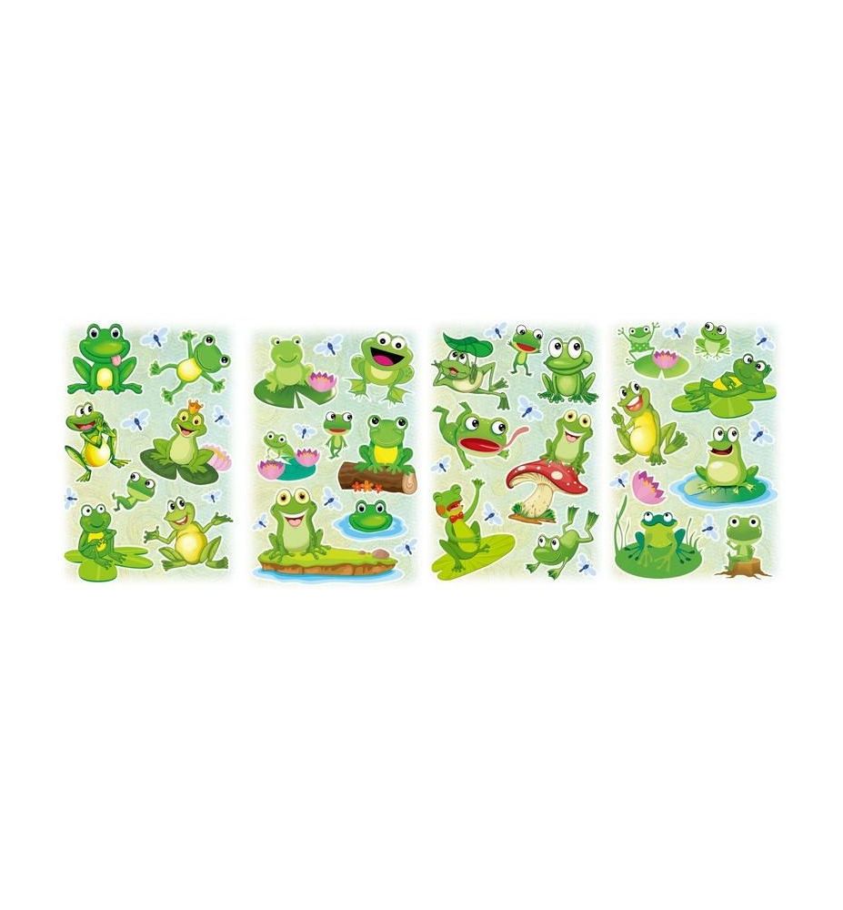 NAKLEJKI ZABKI 3D CLA5 3861