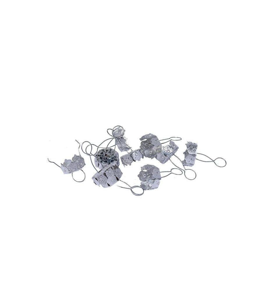ZAWIESZKI DO BOMBEK 12MM SREBRNE 3687