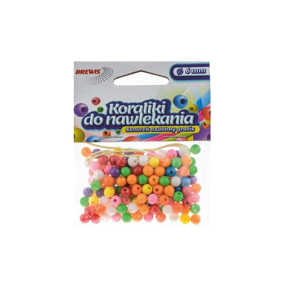 KORALIKI NAWLEK. 6MM K6-10 MIX 6824