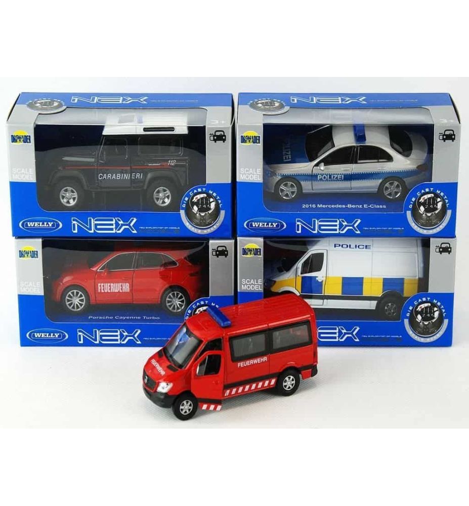 MODELE WELLY 1:34 SLUZBY/POLICJA/SPECJAL