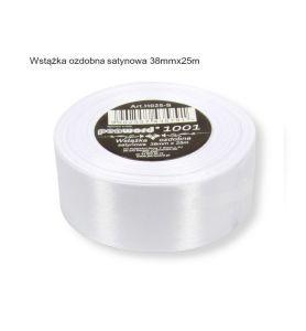 WSTAZKA OZDOBNA BIALA 38mm/25m 5791