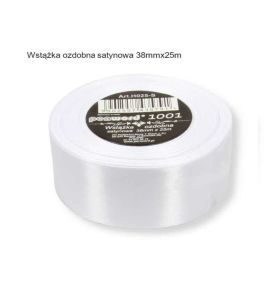 WSTAZKA OZDOBNA BIALA 38mm/25m 5791