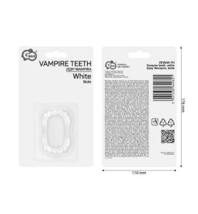 ZEBY WAMPIRA BIALE 9601