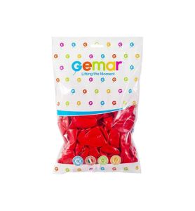 BALON PASTEL CZERWONY 26CM 100SZT 4510