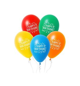 BALONY HAPPY BIRTHDAY 12" 5SZT. 8176