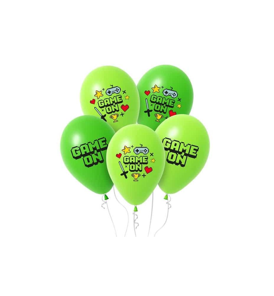BALONY GAME ON ZIELONE 12" 5SZT 8425