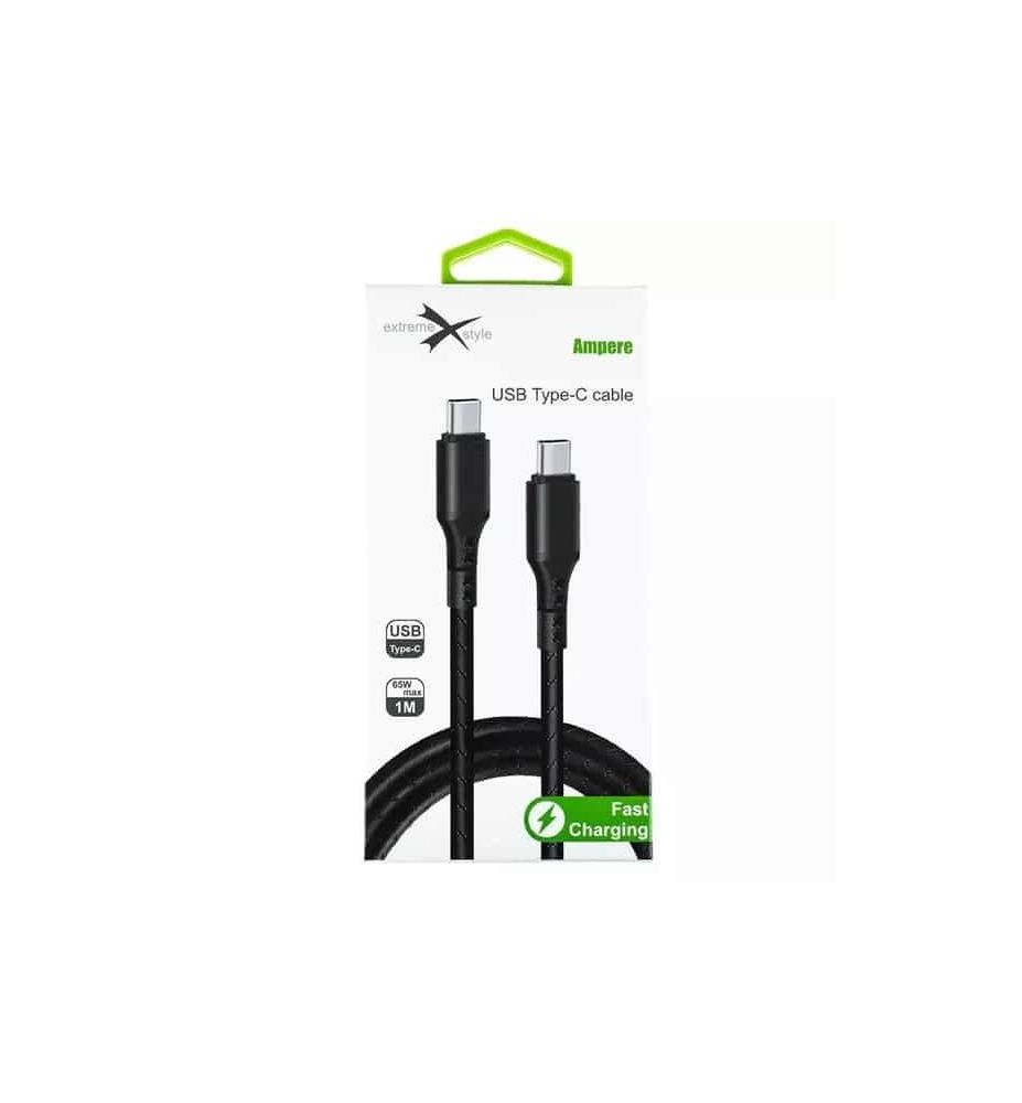 KABEL USB TYP C 1M CZARNY 9755