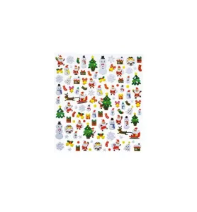 NAKLEJKI 3D SWIATECZNE CLX01 8187