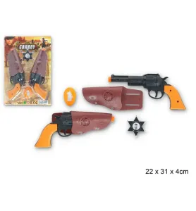 ZESTAW KOWBOJA DWA REWOLWERY BLISTER 220