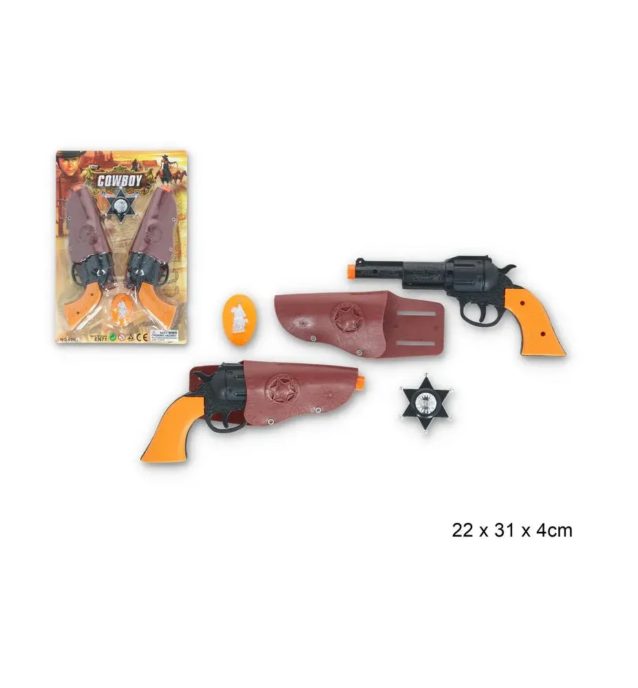 ZESTAW KOWBOJA DWA REWOLWERY BLISTER 220