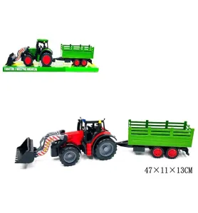 TRAKTOR Z PRZYCZEPA POD KLOSZEM 2177