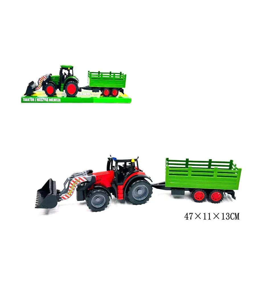 TRAKTOR Z PRZYCZEPA POD KLOSZEM 2177
