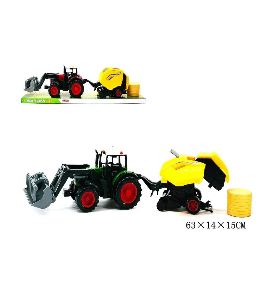 TRAKTOR Z PRASA + TUR XXL 1820