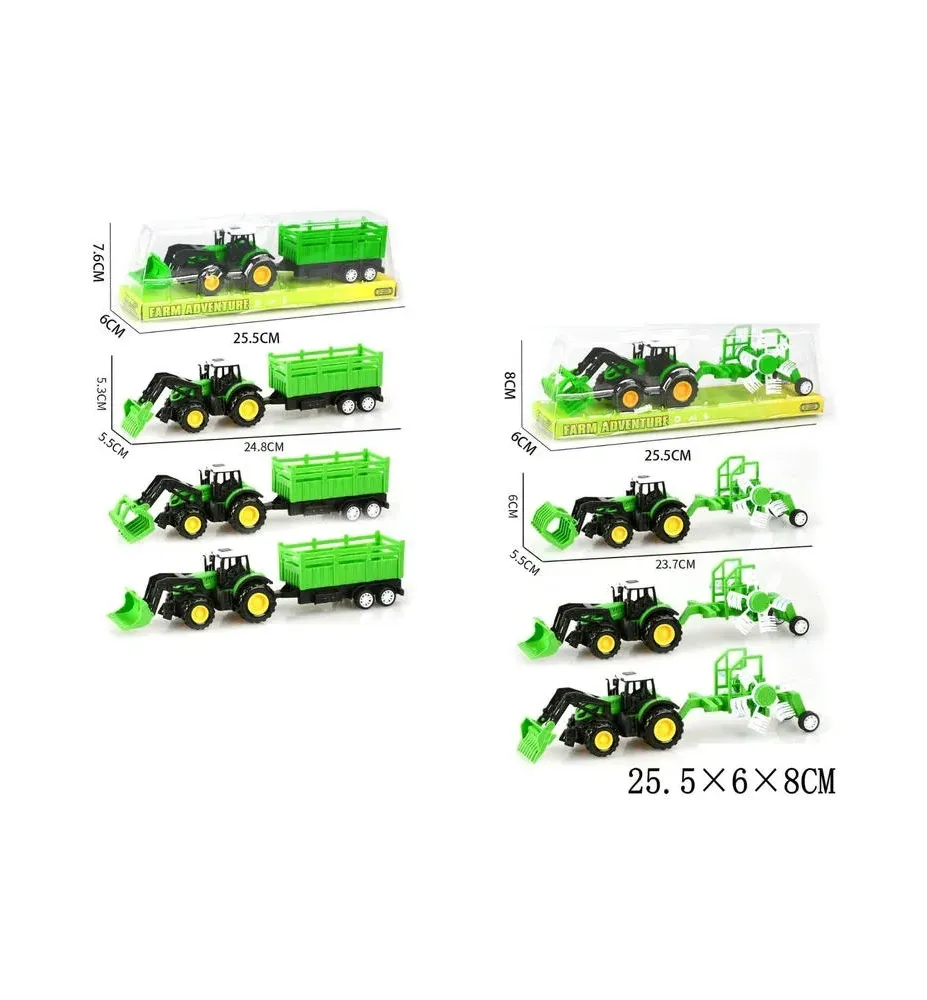 TRAKTOR Z PRZYCZEPA POD KLOSZEM 3938