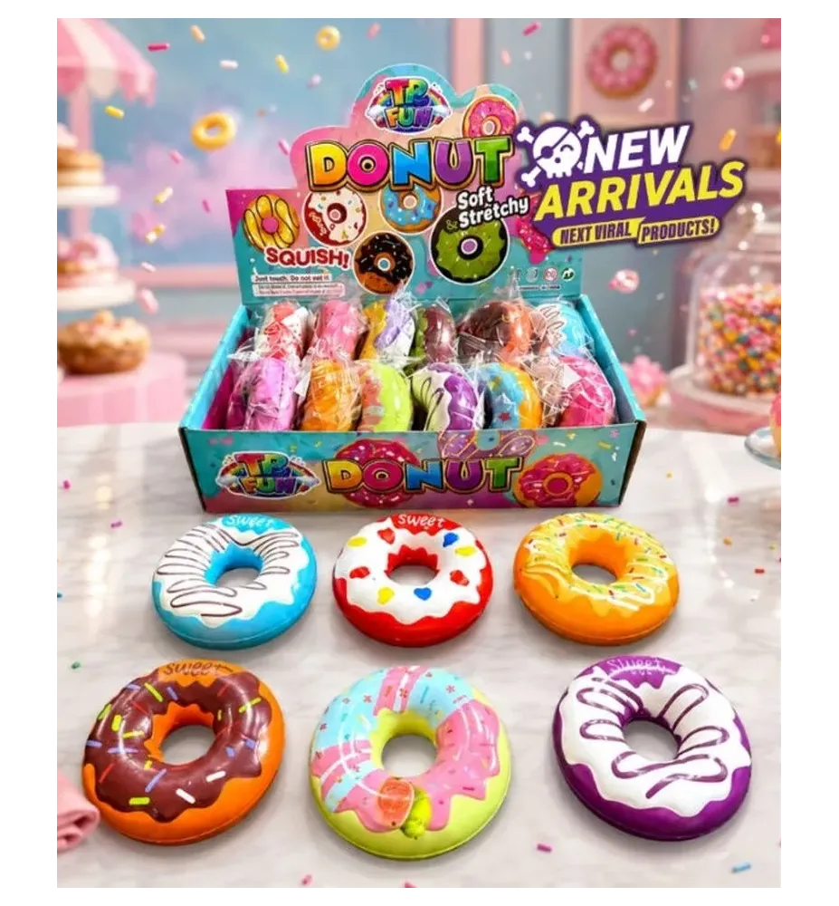 Gniotek Donat Squishy Piankowy TI146 | Zabawka Antystresowa