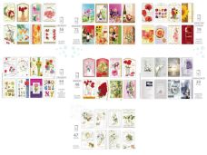 Kartki B6B Pol-Mak brokat urodziny kwiatowe, męskie, dzieci 18